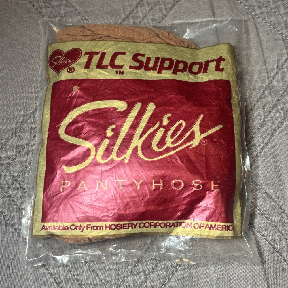 Silkies TLC Support Pantyhose in medium beige vintage pantyhose leg wear tights